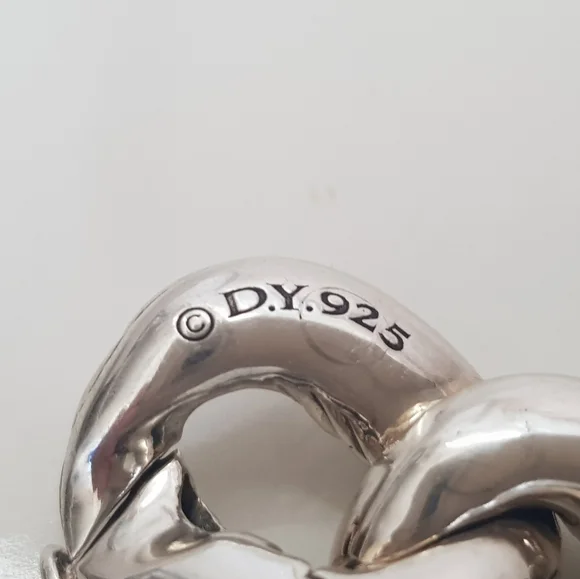 David Yurman Belmont Curb Link Bracelet With Black - Picture 10 of 16